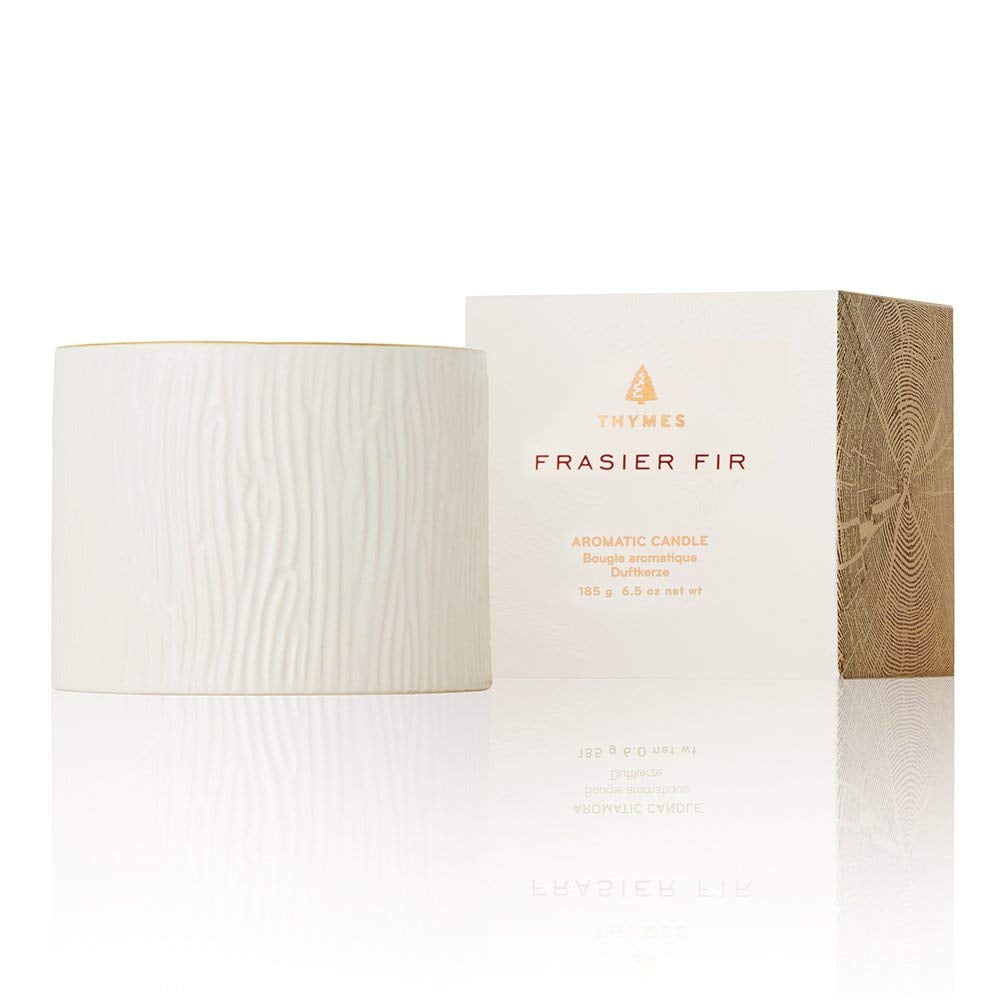 Thymes Frasier Fir Aromatic Poured Candle Set  2 x 3.75 oz 