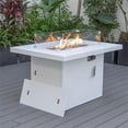 thumbnail image 2 of Afuera Living Patio Aluminum Propane Fire Pit Table in White, 2 of 22
