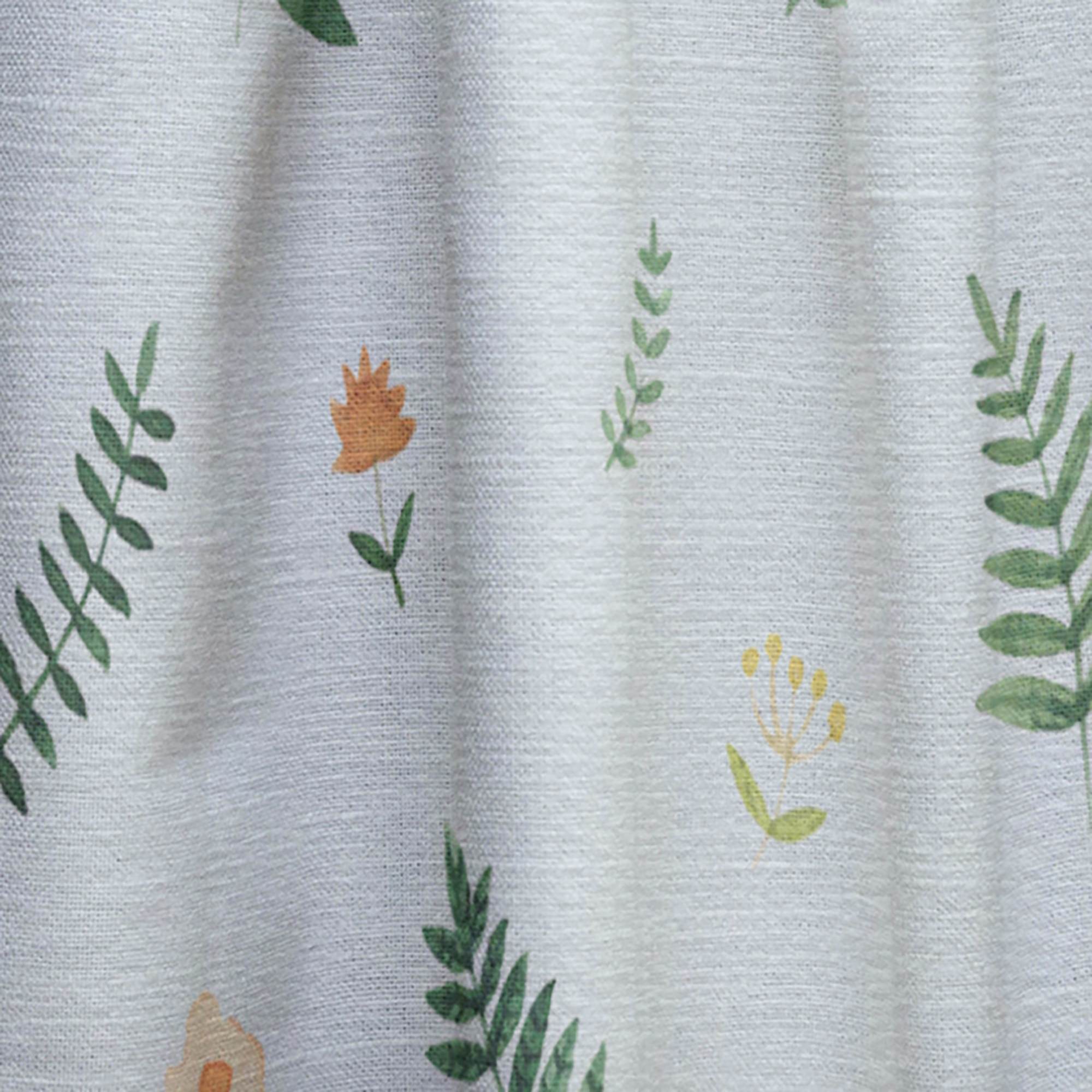 Designart 'Floral Retro Pattern IX' Mid-Century Modern Curtain Panel