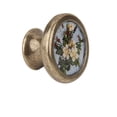 thumbnail image 3 of Poignée de Tiroir de Porte Vintage avec Vis - Fleurs 03, 3 of 9
