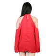 thumbnail image 6 of Imountek Women Off Shoulder T-Shirt, V-Neck Long Sleeve Cold Shoulder Tops for Summer, 6 of 8
