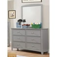 thumbnail image 2 of Bowery Hill Transitional Solid Wood Dresser and Mirror in Gray, 2 of 3