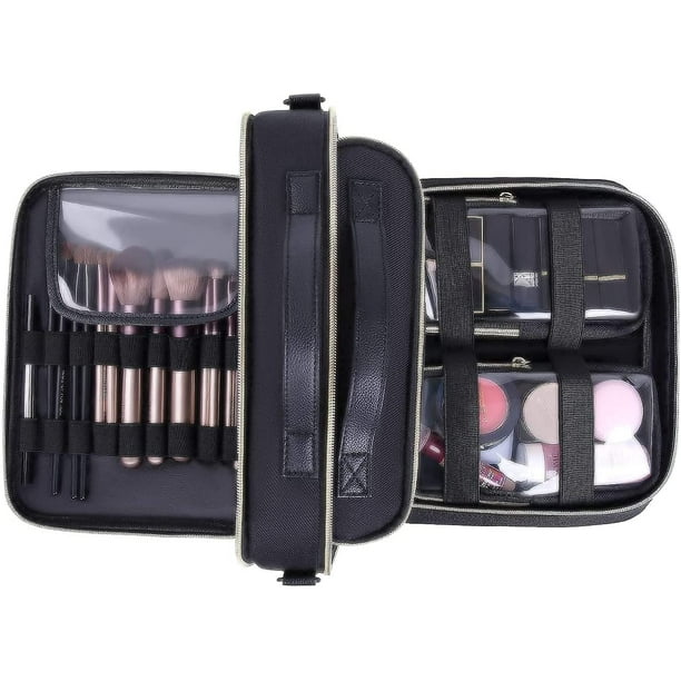 Makeup Bag for Women, Travel Makeup Bag Organizer 3 in 1 Clear Cosmetic  Bags for Brushes, Toiletry, Cosmetics - Walmart.com