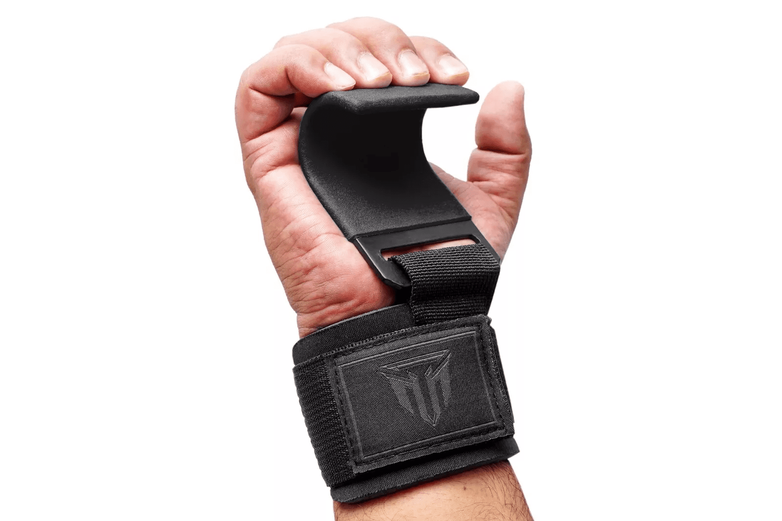 MT Weight Lifting Straps, Non-Slip Rubber Coated Grip, Neoprene Padded Wrist Support, Unisex, Black