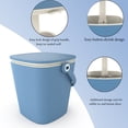 thumbnail image 4 of EasyUp 3-in-1 Resin Ice Bucket & Beverage Cooler – Wood Look Patio Table, UV Protection & Drain Plug for Outdoor Parties, Bars, and Poolside Use-Blue, 4 of 7