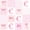 Pink White C, variant on meiyoeat Ribbon Letter Print D 7 Pieces Full Size Bedding Sets For Kids,Pink Patchwork Geometric Plaid Full Size Bed in a Bag,Pink Reversible