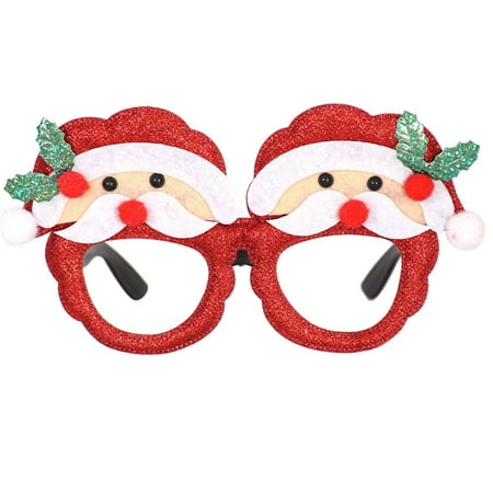 Xmas Party Ideas For Kids Fymall Christmas Party Glasses Santa Claus Snowman Adult Children Gifts Decoration Toys ()
