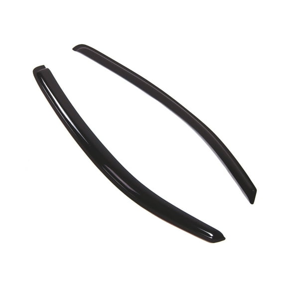Tuningpros WD2-453 Outside Mount Window Visor Deflector Rain Guard Dark Smoke 2 Pcs Set For 2005-2015 Toyota Tacoma REG Cab