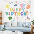 thumbnail image 3 of Fondo de cumpleaños estilo de tela foto red tapiz rojo dibujos animados para niños dormitorio de bebé decoración colgante de tela, 3 of 5