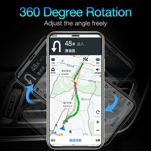 Universel 360 Degré Rotary véhicule de téléphone de voiture Air Support d'évent Téléphone Support de vent Téléphone cellulaire Stand