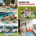 thumbnail image 4 of Pink Flamingos Outdoor Rug for Patio/Deck/Porch, Non-Slip Large Area Rug 6 x 9 Ft, Summer Beach Tropical Floral Cactus Indoor Outdoor Rugs Washable Area Rugs, Reversible Camping Rug Carpet Runner, 4 of 8