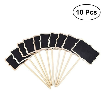 

10pcs Mini Chalkboards Blackboard for Message Board Signs Chalkboard Price Tags Plant Tag Blackboard for Home and Garden