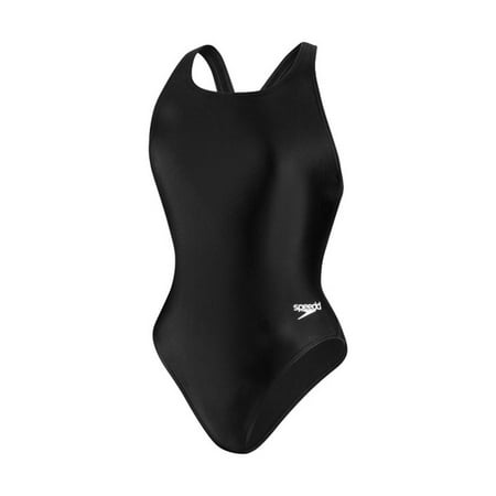 Speedo Women s Solid Super ProLT Durable One Piece Swimsuit  Black  10/36