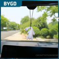 thumbnail image 1 of Cute Car Pendant Durable Portable Creative Rearview Mirror Pendant Universal Car Swing Duck Car Interior Decoration02United States He Qiyong unisex, 1 of 1