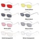 thumbnail image 3 of Gafas De Sol Rectangulares Vintage MIHAN Para Hombres Y Mujeres De Metal Pequeñas Ovaladas UV400 Lentes Transparentes Clásicas Para Marca, 3 of 4
