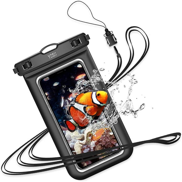 YOSH Waterproof Phone Case Universal Waterproof Phone Pouch IPX8 Dry Bag Compatible for iPhone 12 11 SE X 8 7 6 Galaxy