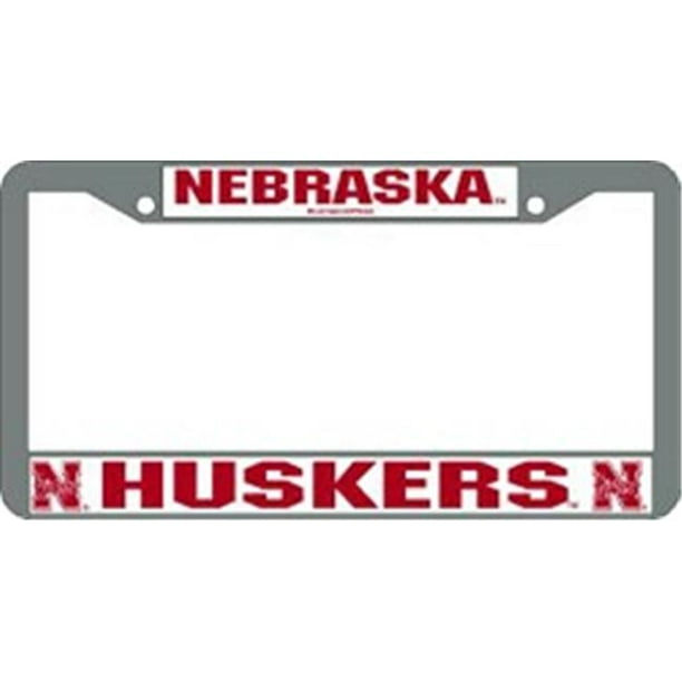 Nebraska Huskers Chromé Cadre de Plaque d'Immatriculation
