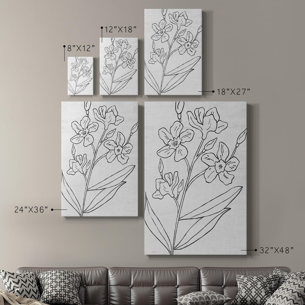 Botanical Sketch I Premium Gallery Wrapped Canvas - Ready to Hang
