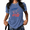 Blue, variant on UNISHE Women's Tired Moms Book Club Graphic T-Shirt Vintage Washed Retro Top