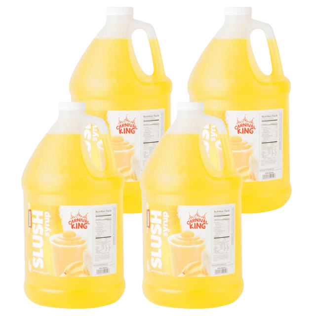 Concession Stand Slushy Syrup 5:1 Concentrate - 1 Gallon Bulk Food Service - Multiple Flavors (4/CASE)