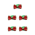 thumbnail image 2 of QualitChoice Christmas Adjustable Neck Pet Bow Ties Small Animal Party Decorative Bow snowflake 5Set, 2 of 6