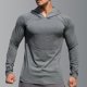 thumbnail image 1 of pstuiky camisas de manga larga para hombre, Sudadera con capucha fina de manga larga para hombre, para fitness, exteriores, correr, otoño, transpirable y de secado rápido l, 1 of 5