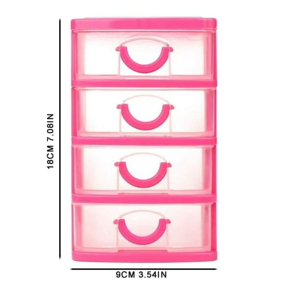 Clearance! 4 Layer Stack & Carry Box Plastic Multipurpose Portable Storage Container Box Handled Organizer Storage Box for Organizing Stationery Sewing Art Craft Jewelry and Beauty Suppli