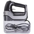 thumbnail image 2 of Hamilton Beach Professional Professional 5-Speed Electric Hand Mixer with Snap-On Storage Case, QuickBurst, Stainless Steel Twisted Wire Beaters and Whisk, Black (62651), 2 of 5