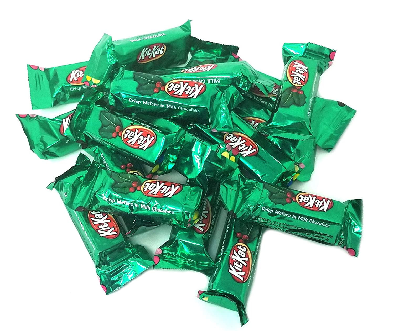 Kit Kat Crisp Wafers Milk Chocolate Miniature Bars Green Foil, st