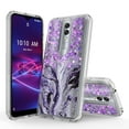 thumbnail image 1 of Coolpad Legacy Brisa Case, Rosebono Hybrid Bling Glitter Sparkle Epoxy Graphic Marble Colorful Silicone Skin Cover Armor Case for Coolpad Legacy Brisa (Purple), 1 of 5
