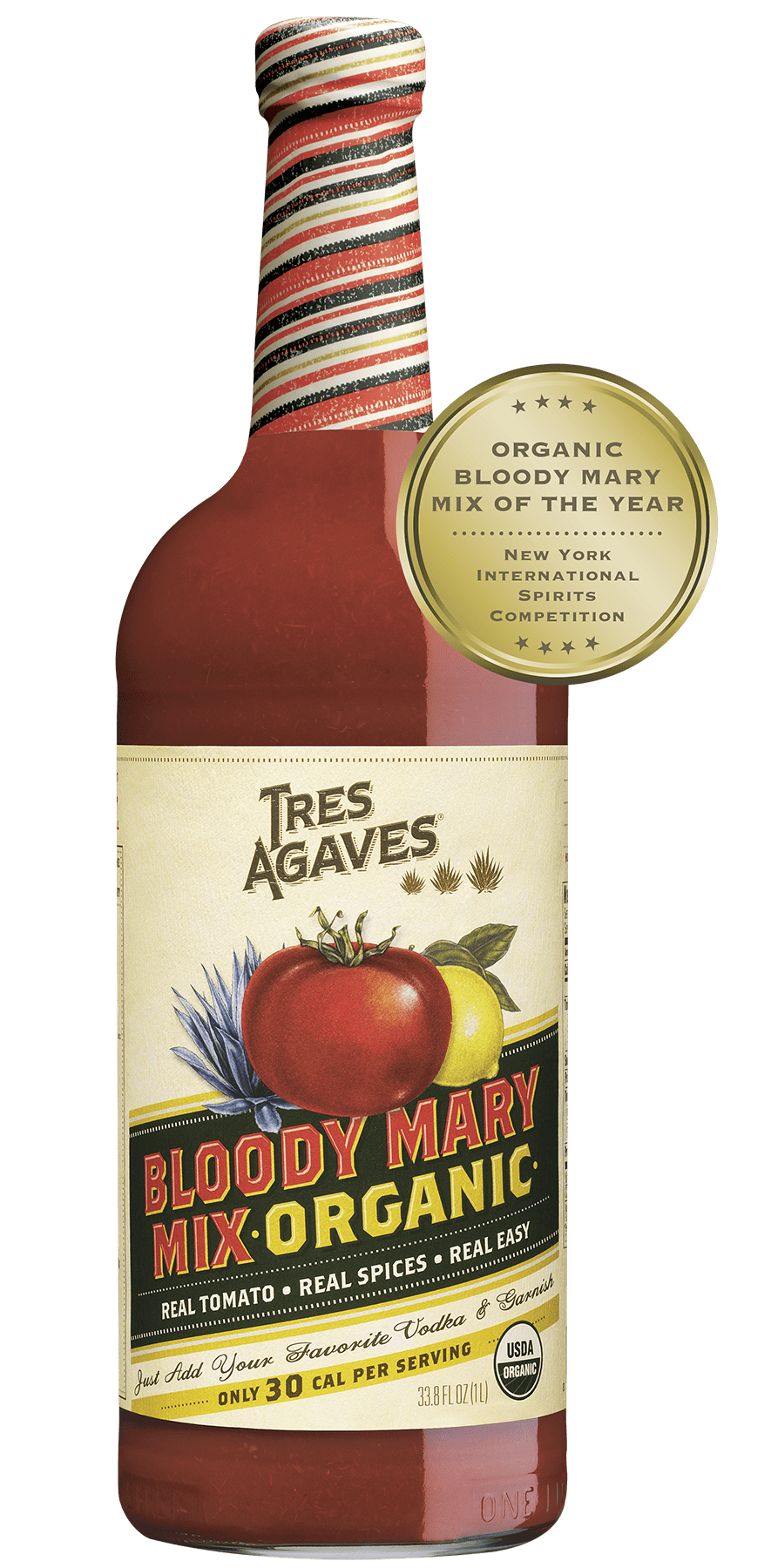 Tres Agaves 106868 33.8 oz Bloody Mary Mix, Pack of 12