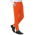 thumbnail image 5 of INSPIRE CHIC Men's Dress Solid Color Pants Straight Front Chino Slacks, 5 of 6