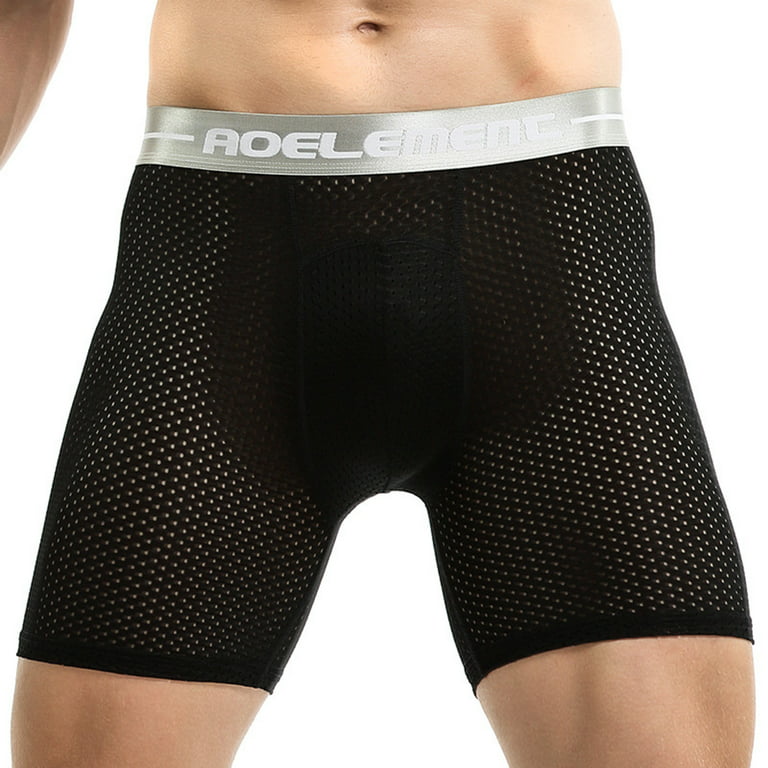 White Mens Underwear Men'S Out Running Tight Pants Are Breathable Boxers  Movement Polyester