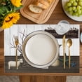 thumbnail image 4 of Texas Stars Vintage Placemats Set of 8, Bless OurHome Pots Country Wooden Plank Placemats for Dining Table, Place Mats for Kitchen Tabletop, Waterproof Wipeable Dining Table Mats Set, 4 of 9