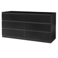 thumbnail image 5 of Algherohein Wood Black 6 Drawer Dresser for Bedroom,Tall Dressers Chest of Drawers,Adult, 5 of 7