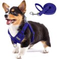 thumbnail image 1 of Arnés para perros de tela de gamuza suave al tacto, chaleco para mascotas, arnés reflectante ajustable que no tira para cachorros, perros pequeños y medianos, 1 of 8