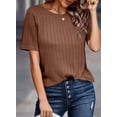 thumbnail image 4 of Camisetas Dokotoo Summer 2025 para mujer, cuello redondo y manga corta, 4 of 6