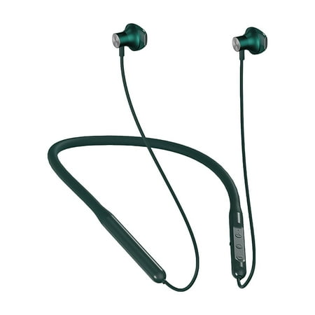 

Jikolililili Bluetooth Headset Wireless Earplugs Hang Ear Type IPX4 Waterproofing Grade Bluetooth 5.1 Large Capacity Battery Portable Silicone Material Sports Headphones