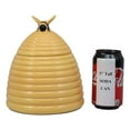 thumbnail image 4 of Rustic Wildlife Busy Honey Bumblebee Bee Hive Beehive Ceramic Cookie Jar 8"Tall, 4 of 6