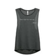 thumbnail image 1 of Thou Shalt Not Test Me Women's Fashion Sleeveless Muscle Workout Yoga Tank Top Charcoal Grey X-Large, 1 of 3