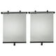 thumbnail image 1 of 1 par de persianas enrollables de ventana lateral de protección solar retráctil automática para coche, persianas enrollables que evitan el calor, visera de persiana solar (negro), 1 of 3