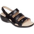 thumbnail image 1 of Women's Aravon PC Three Strap Slingback Sandal Black/Black Leather 8 B, 1 of 5