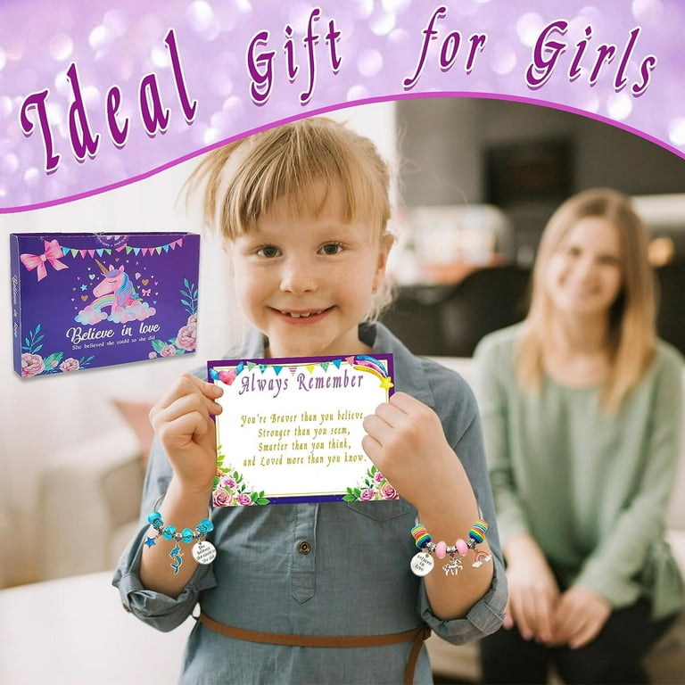 COO&KOO Charm Bracelet Making Kit,Toys for 6 7 8 9 Year Old Girls