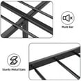 thumbnail image 4 of Homhougo Full Bed Frame, Metal Platform Bed Frame with Rustic Vintage Wood Headboard and Footboard, Noise Free, Easy Assembly, No Box Spring Needed, 4 of 13