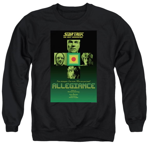 Star Trek Tng Season 3 Episode 18 Adult Crewneck Sweatshirt Black