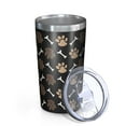 thumbnail image 2 of Paw Prints and Bones 10oz Tumblers Stainless Steel Tumbler with Lid and Straw,Vacuum Insulated Double Wall Travel Tumbler Cups with Cleaning Brush for Coffee, Tea, 2 of 4