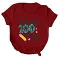 thumbnail image 5 of Birdeem T-Shirt Mode Femme Imprimé Col Rond Manches Courtes Blouse Ample, 5 of 5