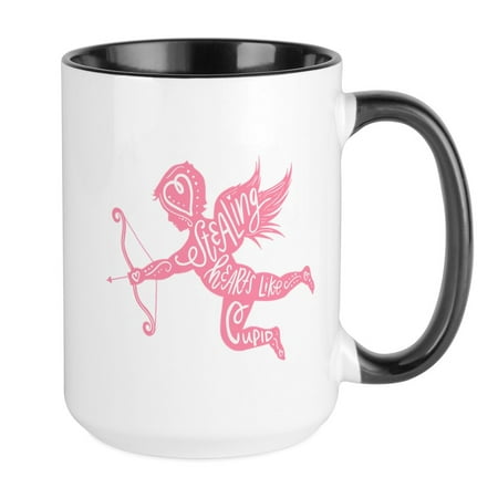

CafePress - Stealing Hearts Like Cupi - 15 oz Ceramic Large Mug