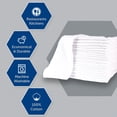 thumbnail image 3 of Linteum Textile Supply Kitchen Towels Super Absorbent 100% Terry Cotton Bar Mops for Home, Kitchen and Bar Cleaning, Pack of 24, Solid (16x19 inches) White, 3 of 4