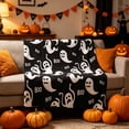 thumbnail image 6 of Halloween Printed Flannel Throw Blanket,Soft Warm Fleece Blanket for Sofa Couch Bed Bedroom Office,All Season Cozy Halloween Home Decorative Blanket, 6 of 9